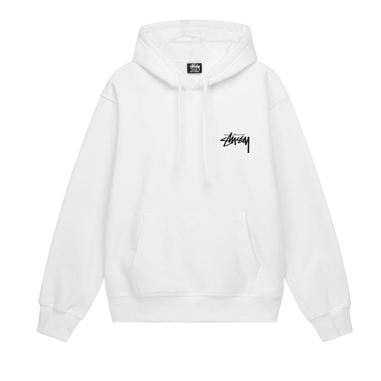 Basic Stussy Hoodie - White