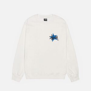 Stussy Star Crew Sweatshirt - White